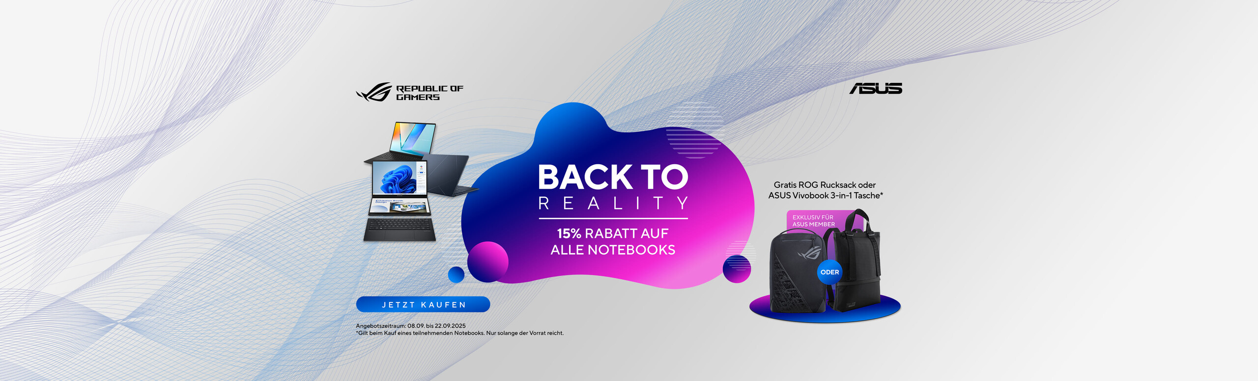 ASUS Back to reality Kampagne 2025