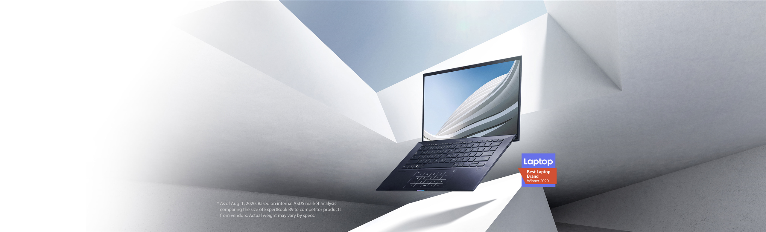 ASUS ExpertBook B9 με Windows 10 Pro – ο ελαφρύτερος επαγγελματικός φορητός υπολογιστής 14" με υψηλή απόδοση και βραβευμένο σχεδιασμό.