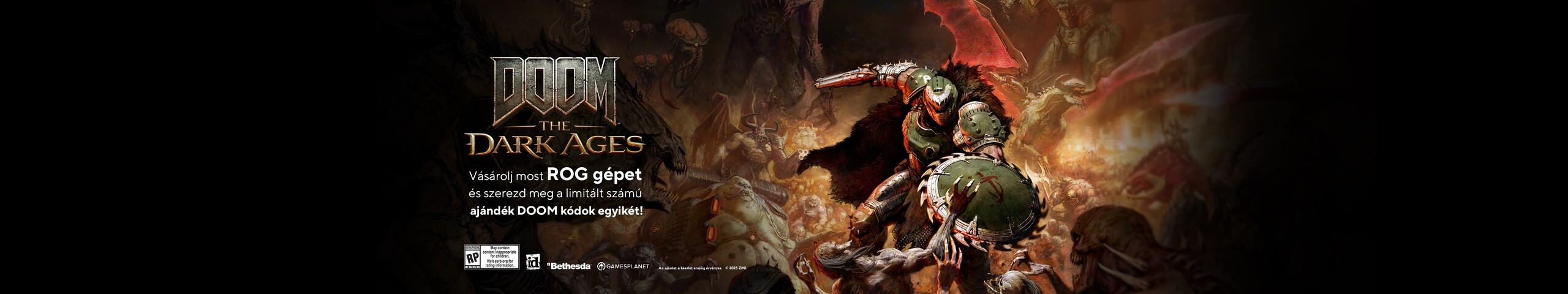 2025 ASUS DOOM The Dark Ages Gaming Bundle Promo