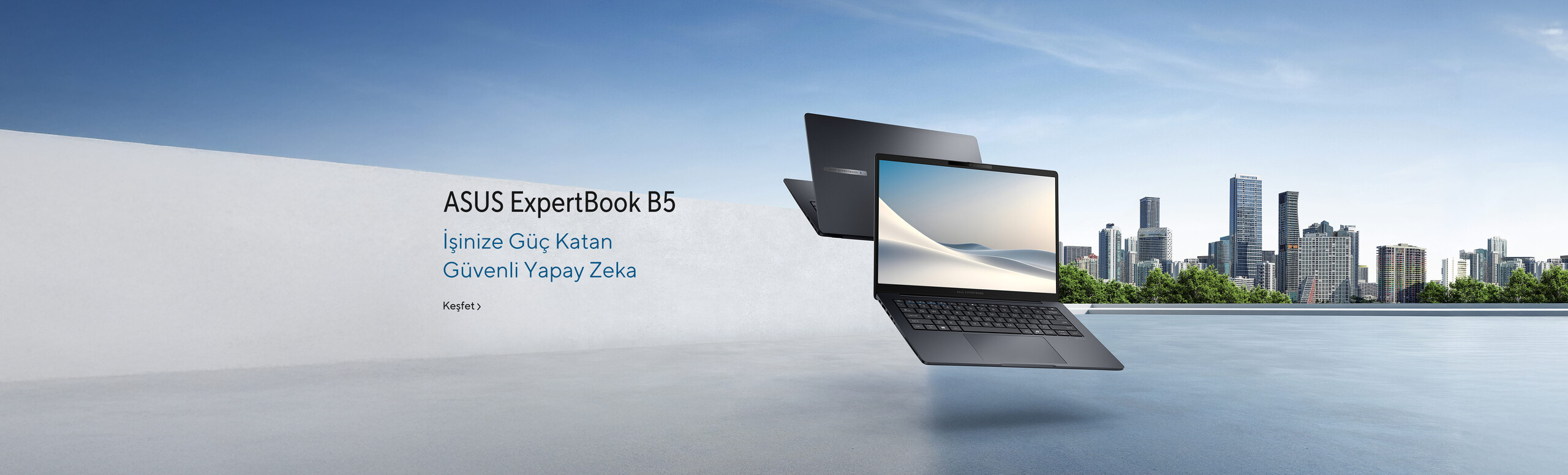 ASUS ExpertBook B5 B5405-  İşletmeler için akıllı, güvenli yapay zeka gücü