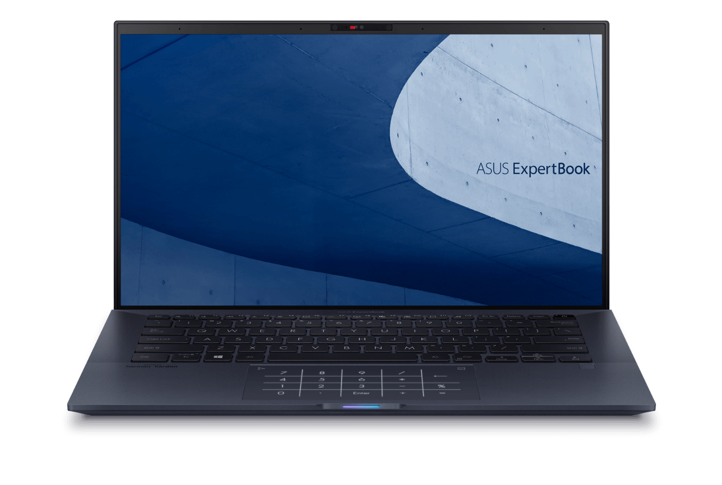 An opened ExpertBook B9450 laptop