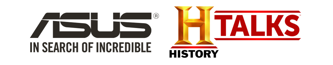 ASUS and HISTORY Talks logos