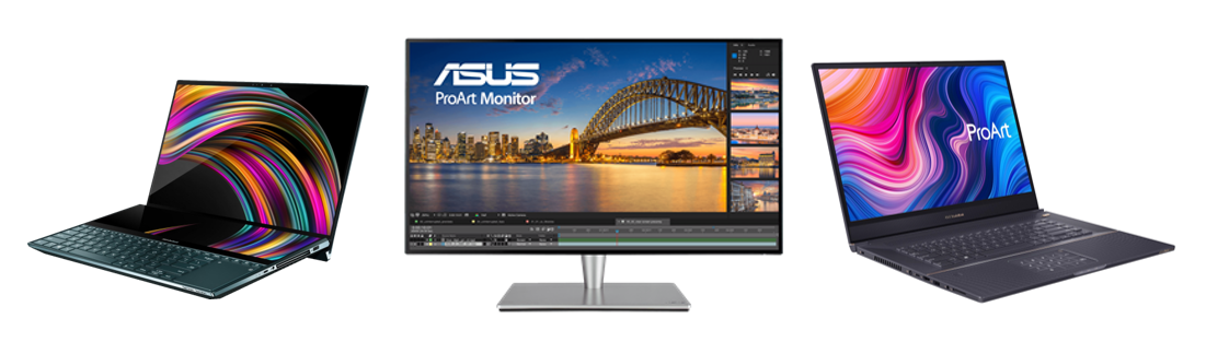 ASUS Product lineup, laptop, ProArt Laptop and ProArt Monitor