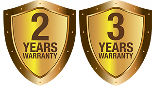 2/3 Years Warranty
