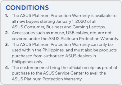 ASUS Perfect Warranty Conditions